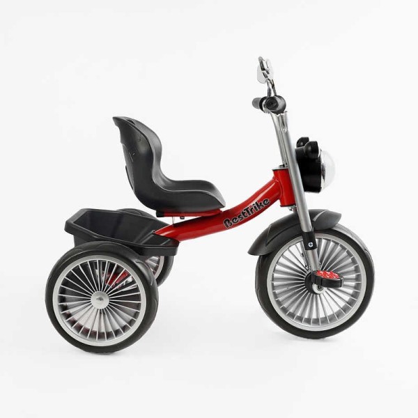 Велосипед 3-х колісний BS-69116 "Best Trike" колеса EVA переднє 10", заднє 8", сталева рама, УКР. ОЗВУЧУВАННЯ, кошик, в коробці