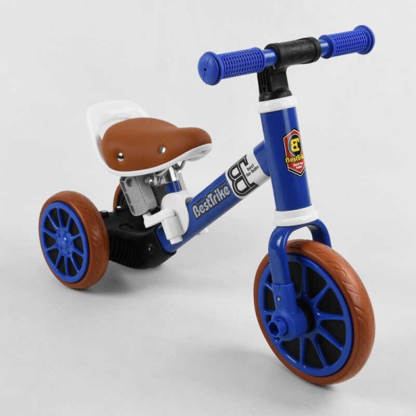 Велосипед 3-х колісний 96021 "Best Trike", 2в1, велобіг, металева рама, піно колесо EVA, переднє d = 21см, заднє d = 17см, в коробці