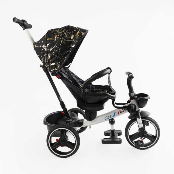 Велосипед 6390 – 10-960 BestTrike "Oscar" ПОВОРОТНЕ СИДІННЯ, КЕРМО СКЛАДАЄТЬСЯ, КОЛЕСА З ПРОГУМОВАНИМ PU, КОШИК, ТЕЛЕСКОПІЧНА РУЧКА