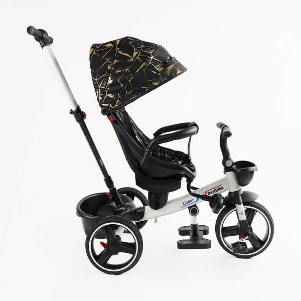 Велосипед 6390 – 10-960 BestTrike "Oscar" ПОВОРОТНЕ СИДІННЯ, КЕРМО СКЛАДАЄТЬСЯ, КОЛЕСА З ПРОГУМОВАНИМ PU, КОШИК, ТЕЛЕСКОПІЧНА РУЧКА