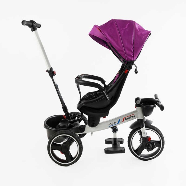 Велосипед 6390 – 17-502 BestTrike "Oscar" ПОВОРОТНЕ СИДІННЯ, КЕРМО СКЛАДАЄТЬСЯ, КОЛЕСА З ПРОГУМОВАНИМ PU, КОШИК, ТЕЛЕСКОПІЧНА РУЧКА