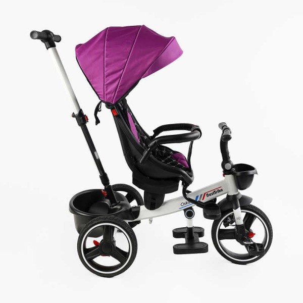 Велосипед 6390 – 17-502 BestTrike "Oscar" ПОВОРОТНЕ СИДІННЯ, КЕРМО СКЛАДАЄТЬСЯ, КОЛЕСА З ПРОГУМОВАНИМ PU, КОШИК, ТЕЛЕСКОПІЧНА РУЧКА