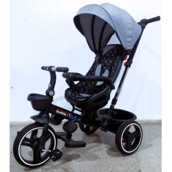 Велосипед 6390 – 19-306 BestTrike "Oscar" ПОВОРОТНЕ СИДІННЯ, КЕРМО СКЛАДАЄТЬСЯ, КОЛЕСА З ПРОГУМОВАНИМ PU, КОШИК, ТЕЛЕСКОПІЧНА РУЧКА