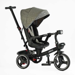 Велосипед 9155/318-82 BestTrike "Marco" поворотне сидіння, складне кермо, колеса з прогумованим PU, кошик, телескопічна ручка, фара музична
