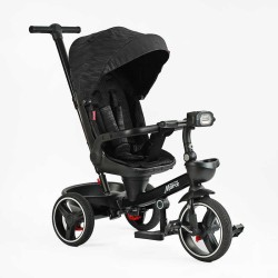 Велосипед 9155/365-12 BestTrike "Marco" поворотне сидіння, складне кермо, колеса з прогумованим PU, кошик, телескопічна ручка, фара музична