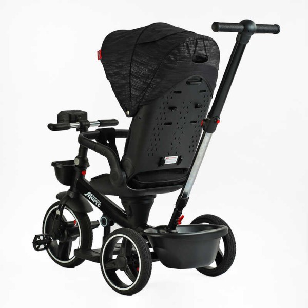 Велосипед 9155/365-12 BestTrike "Marco" поворотне сидіння, складне кермо, колеса з прогумованим PU, кошик, телескопічна ручка, фара музична