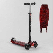 Самокат A 25775/779-1533 "Best Scooter" 4 колеса PU, СВІТЛО, трубка керма алюмінієва, d передніх коліс = 12 см, d задніх коліс = 8 см, в коробці