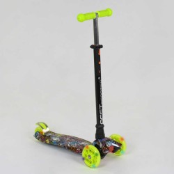 Самокат А 25470 /779-1325 MAXI "Best Scooter" пластмасовий, 4 колеса PU, СВІТЛО, трубка керма алюмінієва, d = 12 см, в коробці