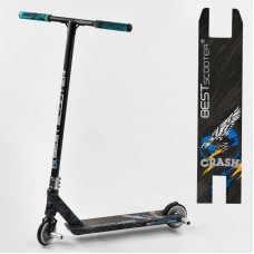Самокат трюковий 37890 Best Scooter (4) "CRASH" HIC-система, ПЕГІ, алюмінієвий диск і дека, колеса 110 мм PU, ширина керма - 57 см, в коробці