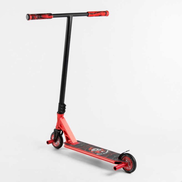 Самокат трюковий 46409 Best Scooter (4) HIC-система, ПЕГИ, алюмінієвий диск та дека, АНОДОВАНЕ ФАРБУВАННЯ, колеса PU, d = 110мм, ширина керма - 60 см