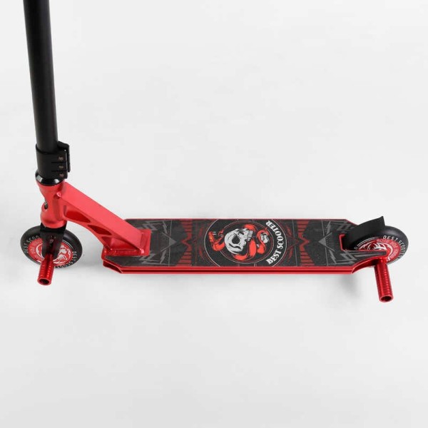 Самокат трюковий 46409 Best Scooter (4) HIC-система, ПЕГИ, алюмінієвий диск та дека, АНОДОВАНЕ ФАРБУВАННЯ, колеса PU, d = 110мм, ширина керма - 60 см