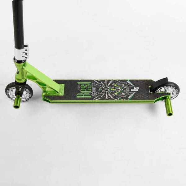Самокат трюковий 53442 Best Scooter (4) HIC-система, ПЕГИ, алюмінієвий диск та дека, АНОДОВАНЕ ФАРБУВАННЯ, колеса PU, d = 110мм, ширина керма - 60 см
