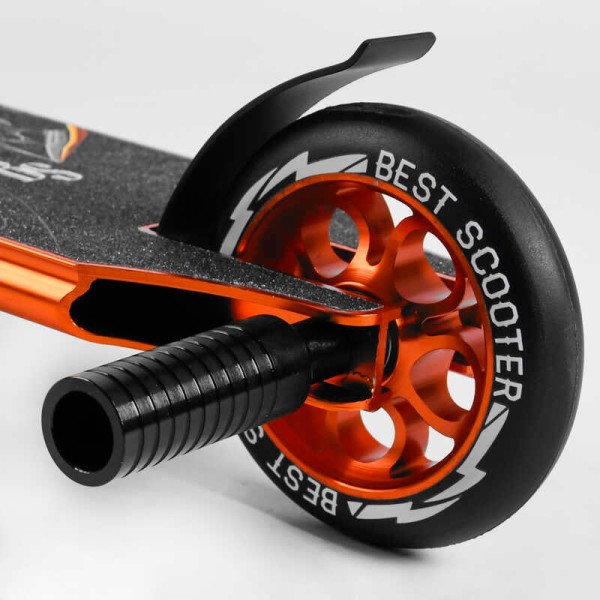 Самокат трюковий 53880 Best Scooter (4) HIC-система, ПЕГИ, алюмінієвий диск та дека, АНОДОВАНЕ ФАРБУВАННЯ, колеса PU, d = 110мм, ширина керма - 60 см