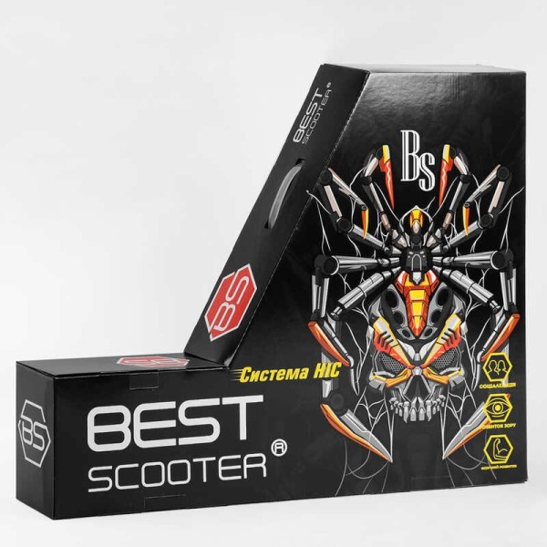 Самокат трюковий 53880 Best Scooter (4) HIC-система, ПЕГИ, алюмінієвий диск та дека, АНОДОВАНЕ ФАРБУВАННЯ, колеса PU, d = 110мм, ширина керма - 60 см