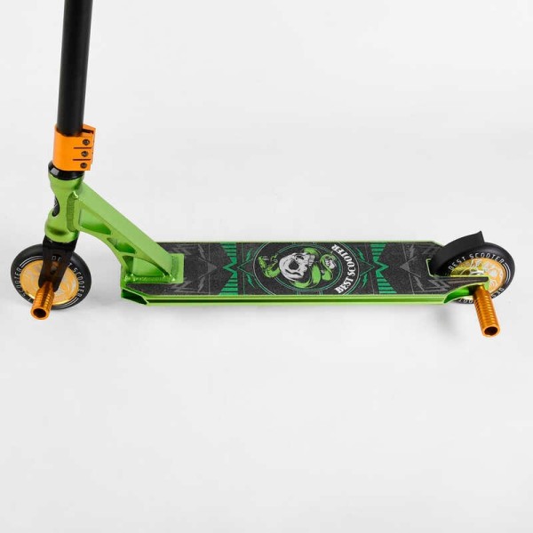 Самокат трюковий 85784 Best Scooter (4) HIC-система, ПЕГИ, алюмінієвий диск та дека, АНОДОВАНЕ ФАРБУВАННЯ, колеса PU, d = 110мм, ширина керма - 60 см