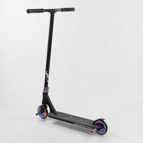Самокат трюковий 97683 Best Scooter (4) "SIMBIOTE" HIC-система, ПЕГИ, алюмінієвий диск і дека, колеса 120 мм PU, ширина керма - 57 см, в коробці