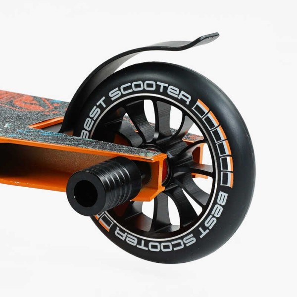 Самокат трюкових Best Scooter 18378 HIC-система, Пегі, алюмінієвий диск і дека, колеса PU d-110мм, ширина керма - 52 см, висота - 83 см, в коробці