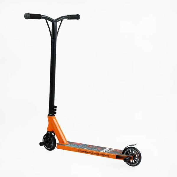 Самокат трюкових Best Scooter 18378 HIC-система, Пегі, алюмінієвий диск і дека, колеса PU d-110мм, ширина керма - 52 см, висота - 83 см, в коробці