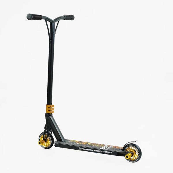Самокат трюкових Best Scooter 51738 HIC-система, Пегі, алюмінієвий диск і дека, колеса PU d-110 мм, ширина керма - 52 см, висота - 83 см, в коробці