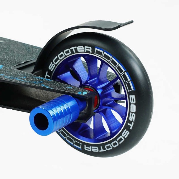 Самокат трюковий Best Scooter 54528 HIC-система, ПЕГИ, алюмінієвий диск та дека, колеса PU d-110мм, ширина керма-52см, висота - 83см, в коробці