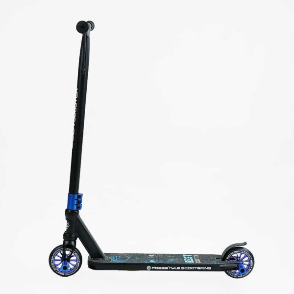 Самокат трюковий Best Scooter 54528 HIC-система, ПЕГИ, алюмінієвий диск та дека, колеса PU d-110мм, ширина керма-52см, висота - 83см, в коробці