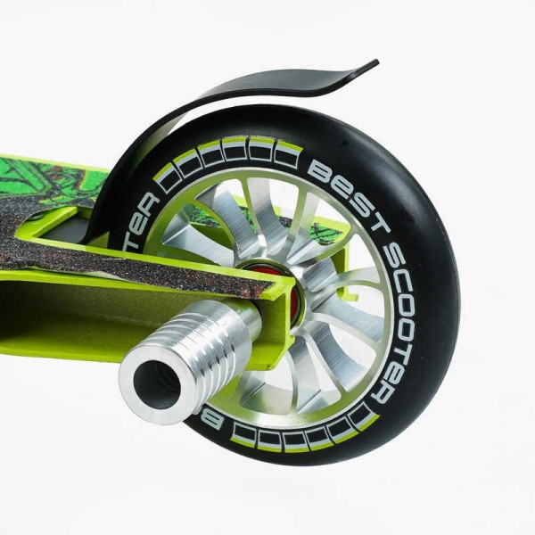 Самокат трюкових Best Scooter 57870 HIC-система, Пегі, алюмінієвий диск і дека, колеса PU d-110 мм, ширина керма - 52 см, висота - 83 см, в коробці