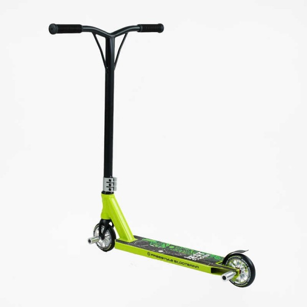 Самокат трюкових Best Scooter 57870 HIC-система, Пегі, алюмінієвий диск і дека, колеса PU d-110 мм, ширина керма - 52 см, висота - 83 см, в коробці