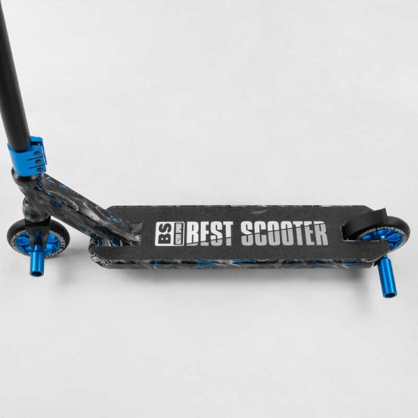 Самокат трюковий Best Scooter BS-77566 (4) HIC-система, ПЕГИ, алюмінієвий диск та дека з ПРИНТОМ, колеса PU, d = 110мм, ширина керма - 60 см, в коробці
