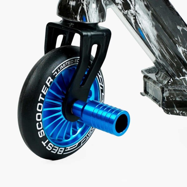 Самокат трюковий Best Scooter BS-99808 (4) HIC-система, ПЕГИ, алюмінієвий диск та дека з ПРИНТОМ, колеса PU, d = 110мм, ширина керма - 60 см, в коробці