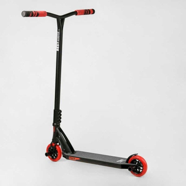 Самокат трюковий МТ-50599 Best Scooter (4) "FEAR", SCS-система, ПЕГИ, алюмінієвий диск та дека, колеса PU, d=115мм, ширина керма 58 см