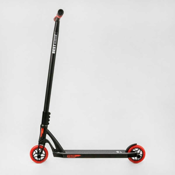 Самокат трюковий МТ-50599 Best Scooter (4) "FEAR", SCS-система, ПЕГИ, алюмінієвий диск та дека, колеса PU, d=115мм, ширина керма 58 см