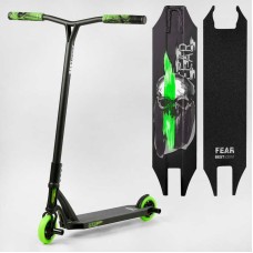 Самокат трюковий МТ-60611 Best Scooter (4) "FEAR", SCS-система, ПЕГИ, алюмінієвий диск та дека, колеса PU, d=115мм, ширина керма 58 см