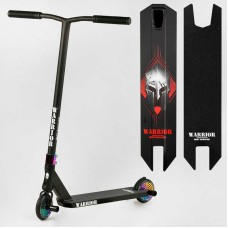 Самокат трюковий Т-60738 Best Scooter (4) "Warrior", HIC-система, ПЕГИ, алюмінієвий диск та дека, колеса PU, d=120 мм, ширина керма 58 см