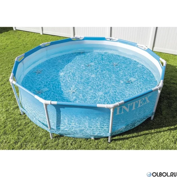 Басейн каркасний Intex 28206NP Metal Frame 305×76 см "Beachside", обʼєм 4485 л