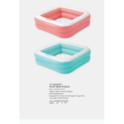 Intex Басейн 57100 NP (6) розміром 85-85-23см, висота борта 18см, обсяг: 60л, від 1-го року