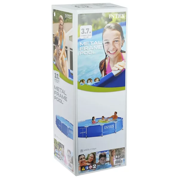 Intex Басейн каркас 28210 круглий, /6+років/, в коробці, 366*76см, 6,503 л
