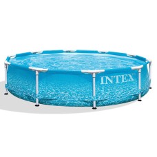 Intex Бассейн каркасный 28206 NP круглый, диаметр 305см, высота 76см, объем 4485л, в коробке