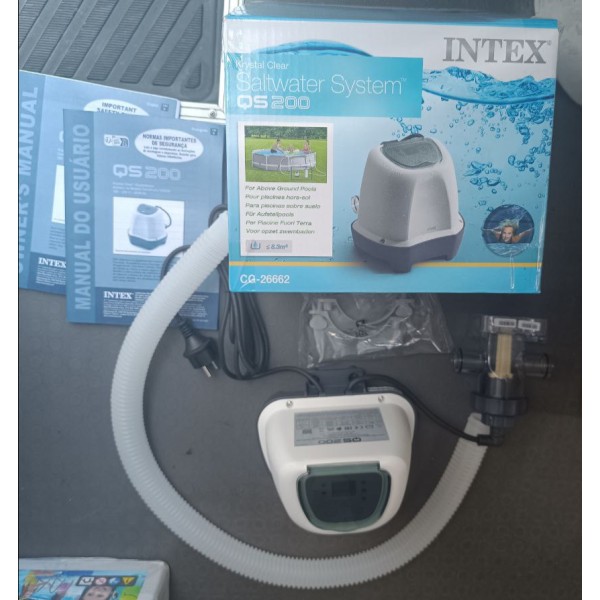Хлоргенератор Intex 26662 Krystal Clear Saltwater System для басейнів об`ємом води до 8327л, продуктивність 2г/год