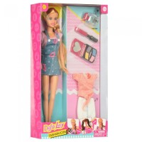 Лялька Defa Lucy Модниця з косметикою та одягом, білявка 29 см 8416-BF Лялька Defa Lucy Модниця з косметикою та одягом, білявка 29 см 8416-BF