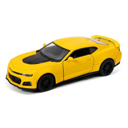 Машинка металева Kinsmart 1:38 2017 Chevrolet Camaro ZL1 KT5399W інерційна, двері відчиняються / Жовтий