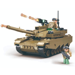 Конструктор Sluban M38-B1256 Танк OEF-M1XS, 322 деталі, 2 фігурки, серія Army