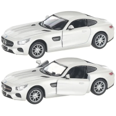 Машинка металлическая Kinsmart 1:36 Mercedes-AMG GT инерционная, двери открываются KT5388W / Белый