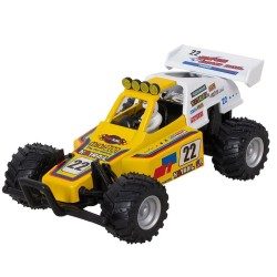 Машинка металева гоночна Kinsmart KinsFun 1:32 Turbo Buggy з пілотом інерційна / Жовтий KS5106W