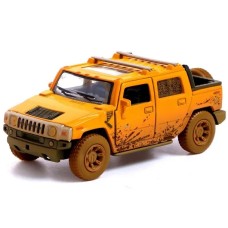 Модель машини Kinsmart 1:40 "HUMMER H2 SUT (Muddy)" інерція KT5097WY / Жовта