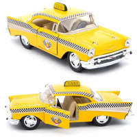 Машинка металева Kinsmart 1:40 1957 Chevrolet Bel Air (TAXI) инерционная, двери открываются / KT5360W