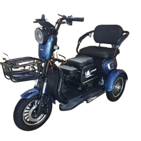 Електричний трицикл Corso «Logan» LN-812003 (1) + 1 ЯЩИК АКУМ, двигун 1200W, акумулятор 72V/23Ah, колеса 300-10, в коробці