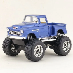 Машинка металлическая инерционная Kinsmart 1:32 1955 Chevy Stepside Pick-up Off Road KT5330WB / Синяя