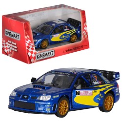 Машина метал "KINSMART" KT5328W (96шт/4) "Subaru Impreza WRC 2007", в коробці 16*8*7, 5см