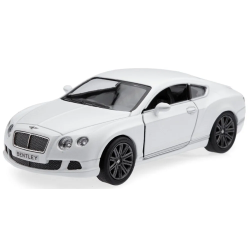 Машинка металлическая Kinsmart 1:38 Bentley Continental GT 2012 (инерционная, двери открываются, белая KT5369W)