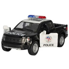 Модель машини KINSMART "Ford F150 SVT Raptor SuperCrew (Police)" інерція 1:46